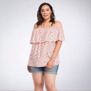 Torrid Off The Shoulder Floral Top 2